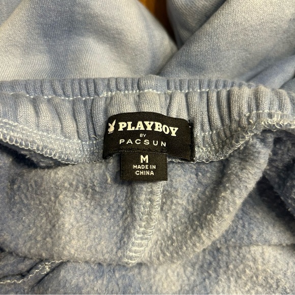 Playboy by Pacsun Blue Tie-Dyed Sweatpants, Size Medium - Picture 7 of 9